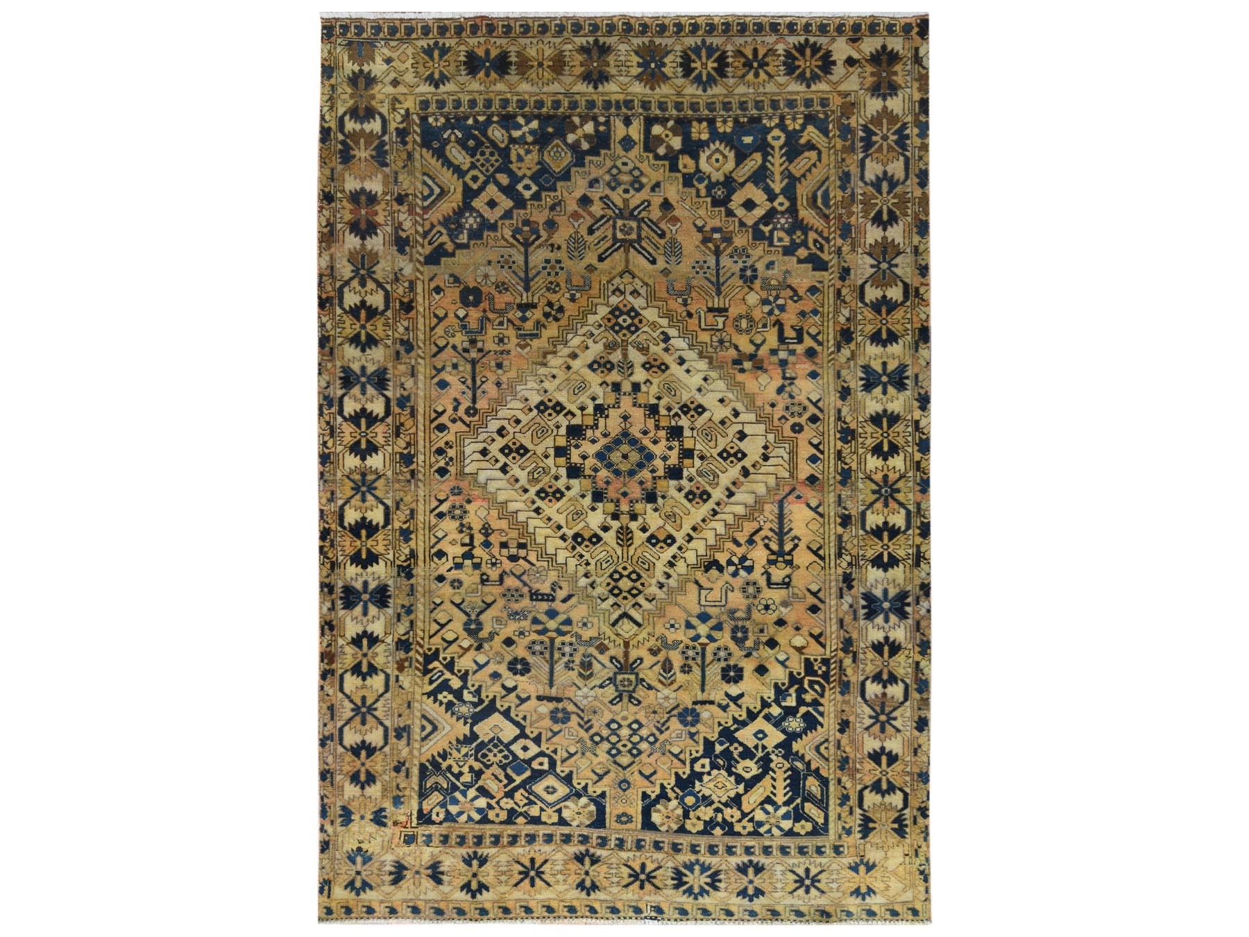 Overdyed & Vintage Rugs LUV557370